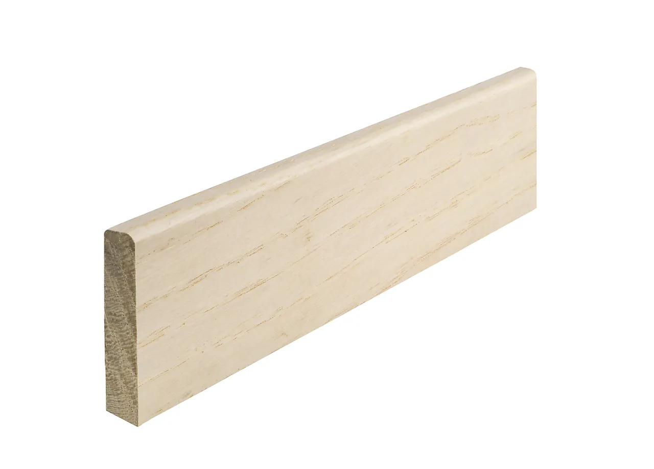 Eik 12x058 gulvlist rund vanilla rund kant vanilla