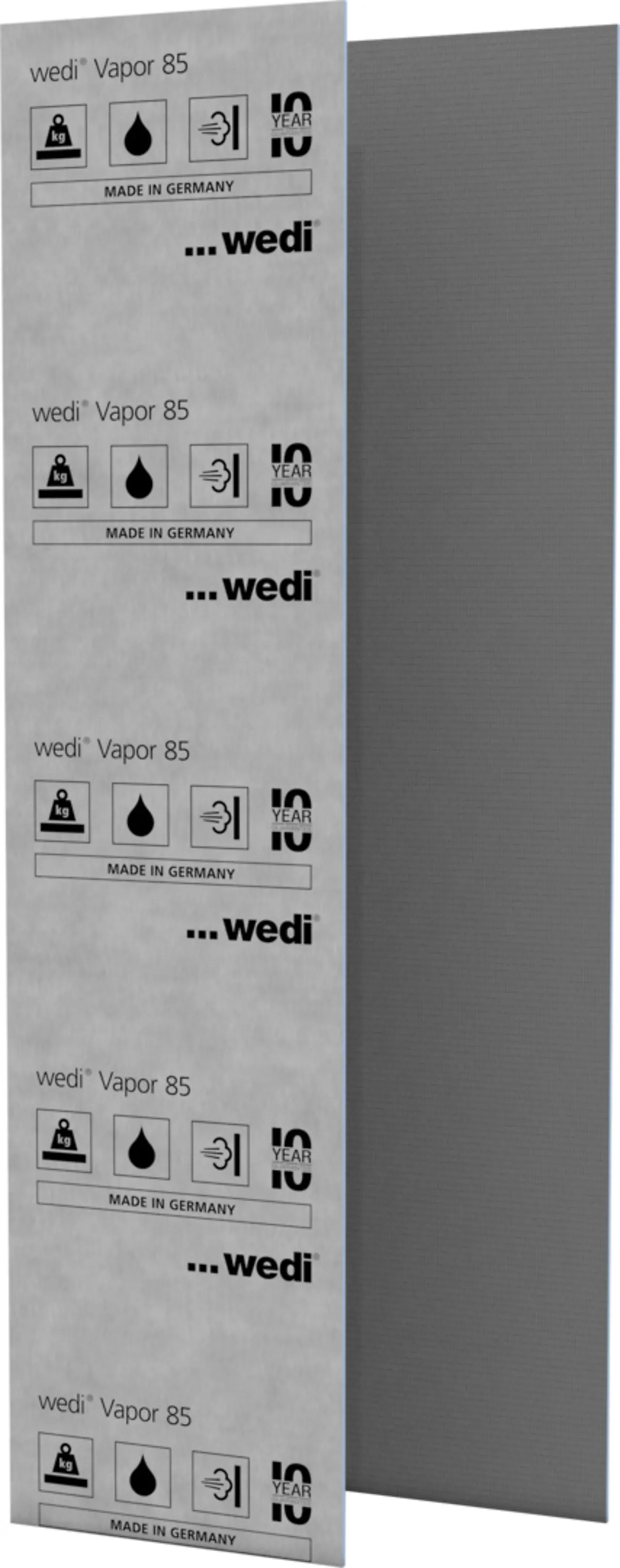 Våtromsplate damptett 2500x600x12,5 wedi vapor 85n 2500x600x12,5