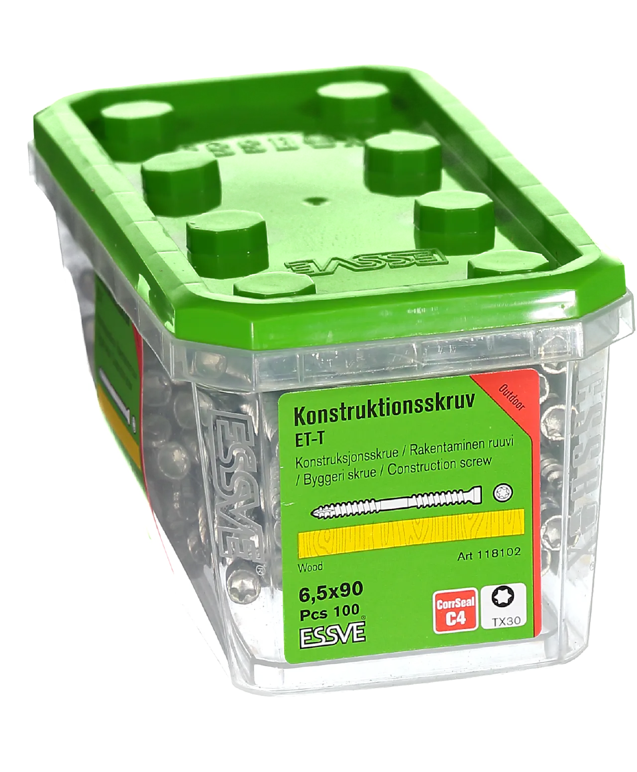 Konstr.skrue et-t 6,5x90 corrseal 100 stk null - null - 3 - Miniatyr