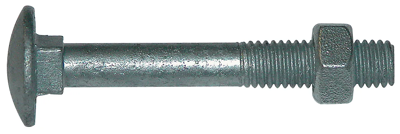 Låsebolt M8x100 varmforsinket med mutter 2 stk Låsebolt M8x100 varmforsinket med mutter 2 stk
