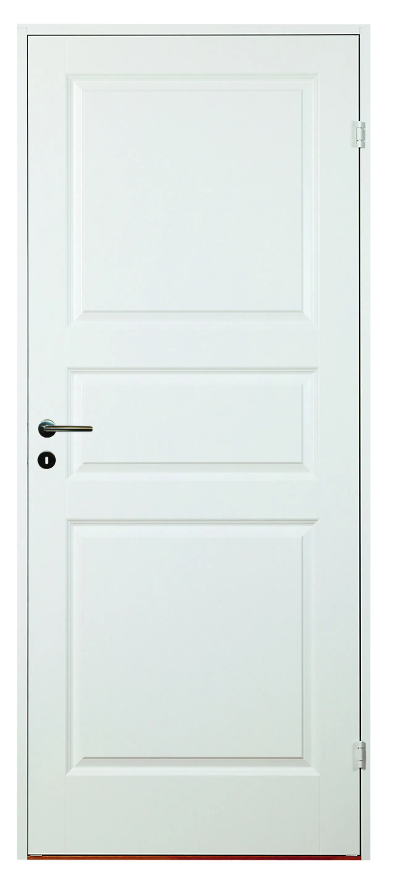 Innerdør Ask kompakt klassisk hvit 90x200 cm