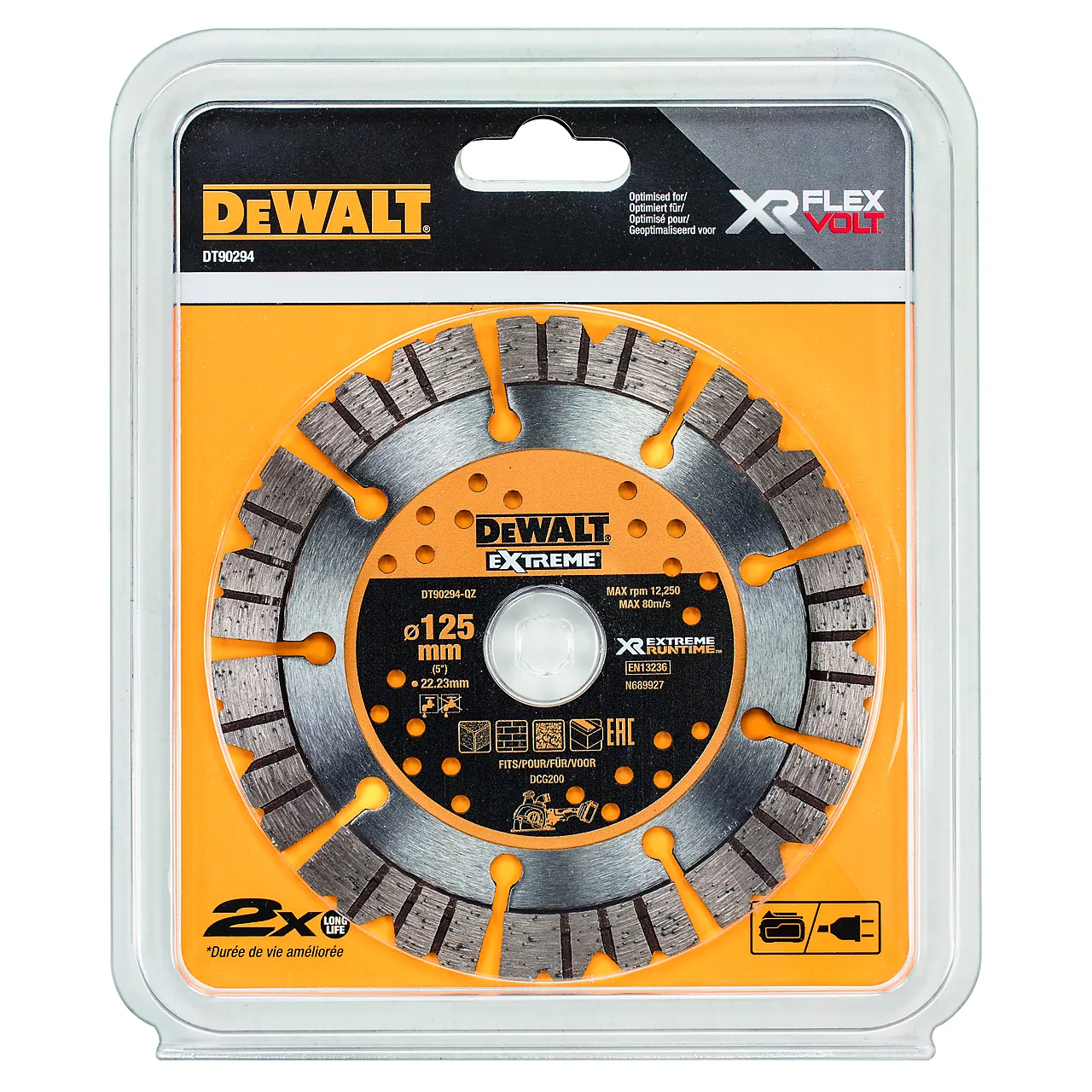 Diamantskive 125x22x2,6 mm dt90294-qz