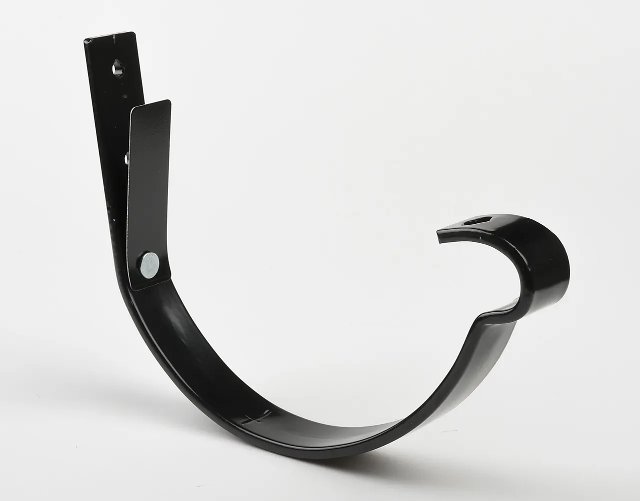 Rennekrok M/Bøyle stål sort 150 mm