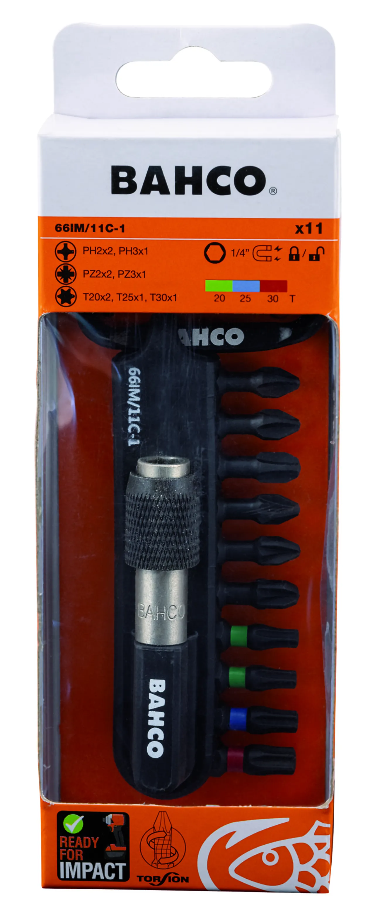 Bitsett kraft 25mm 11p null - null - 3 - Miniatyr