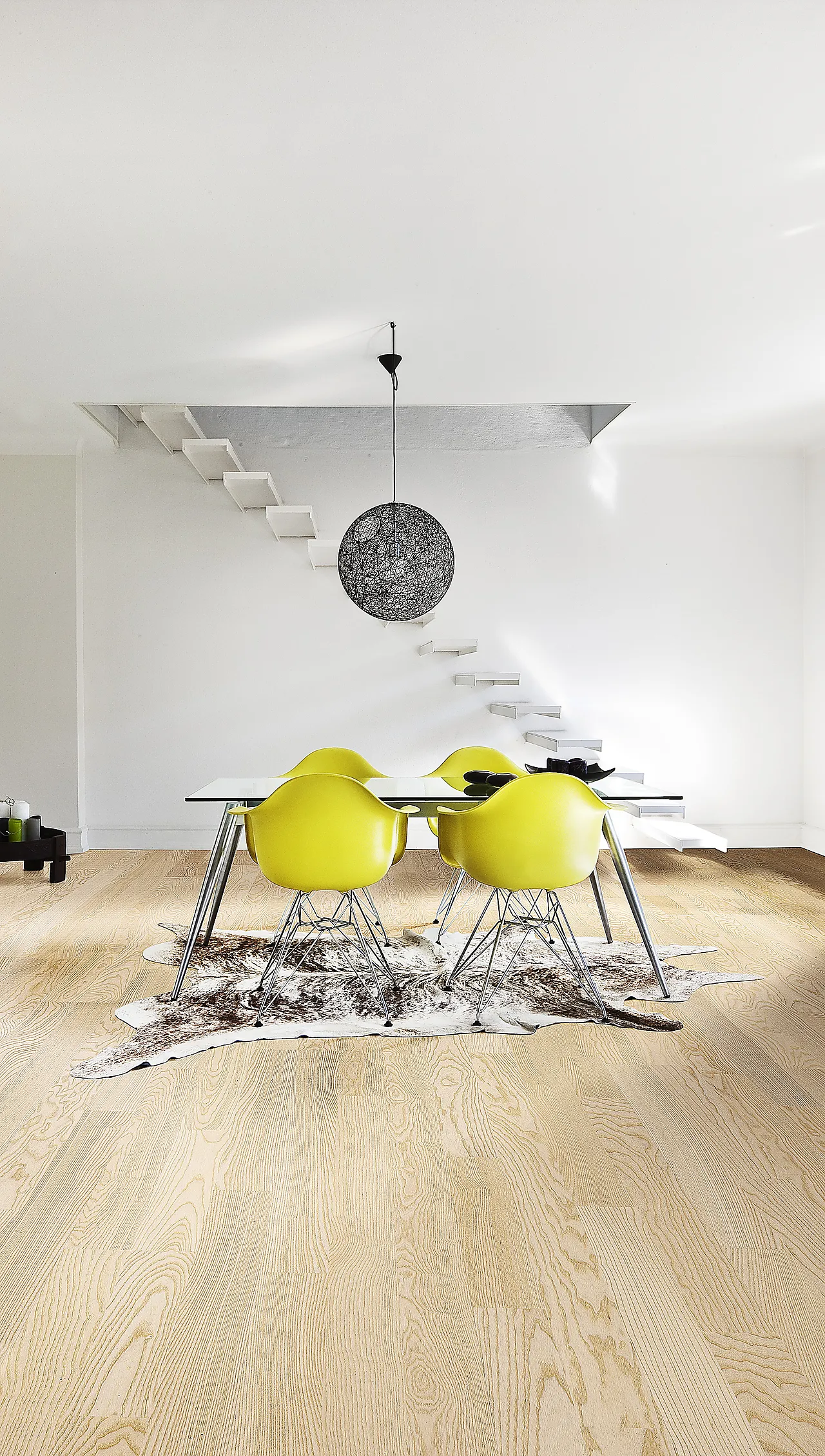 Parkett Ask Falsterbo 2-stav hvit matt Parkett Ask Falsterbo 2-stav hvit matt