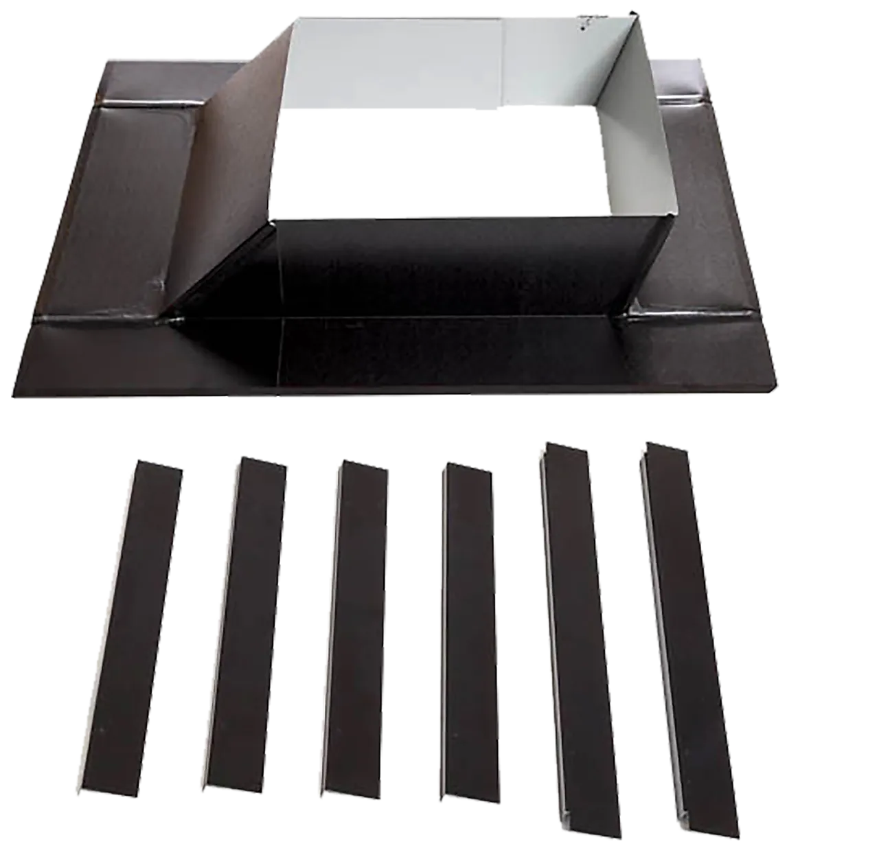 Pipebeslag for papptak ettløps Pipebeslag for papptak ettløps