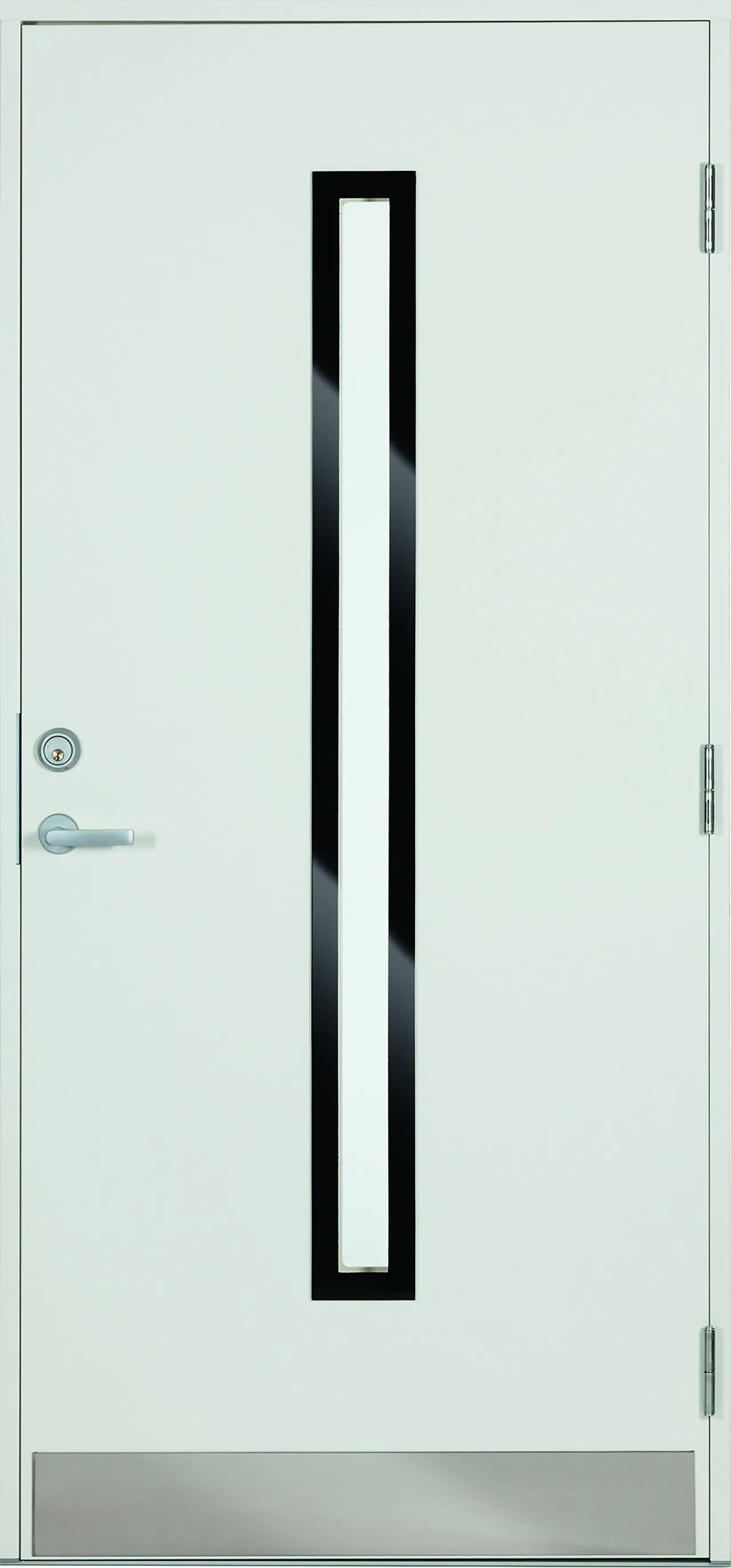 Ytterdør Langeby hvit 110x200 cm høyrehengslet