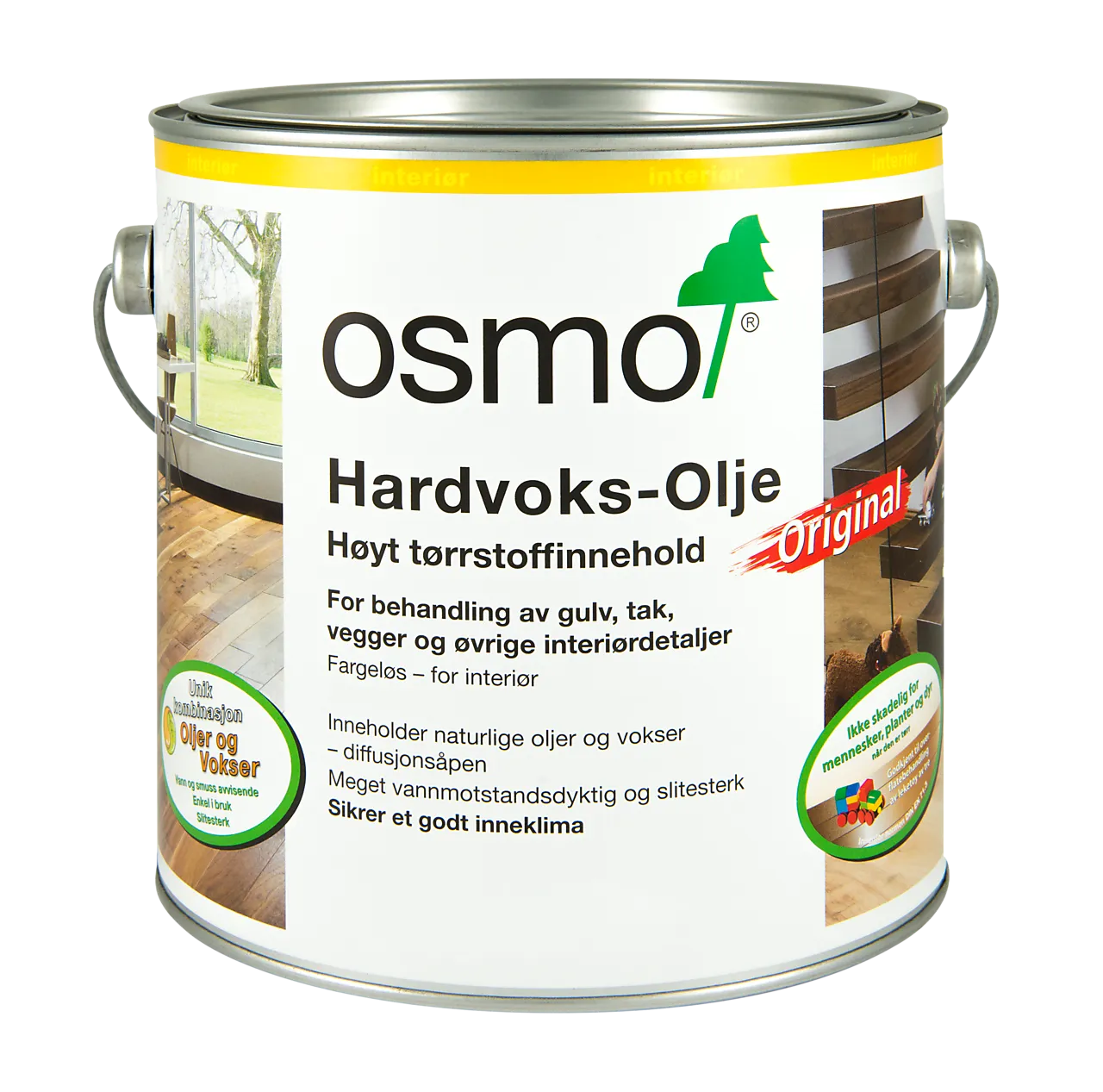Osmo Hardvoksolje 3062 2,5 liter matt