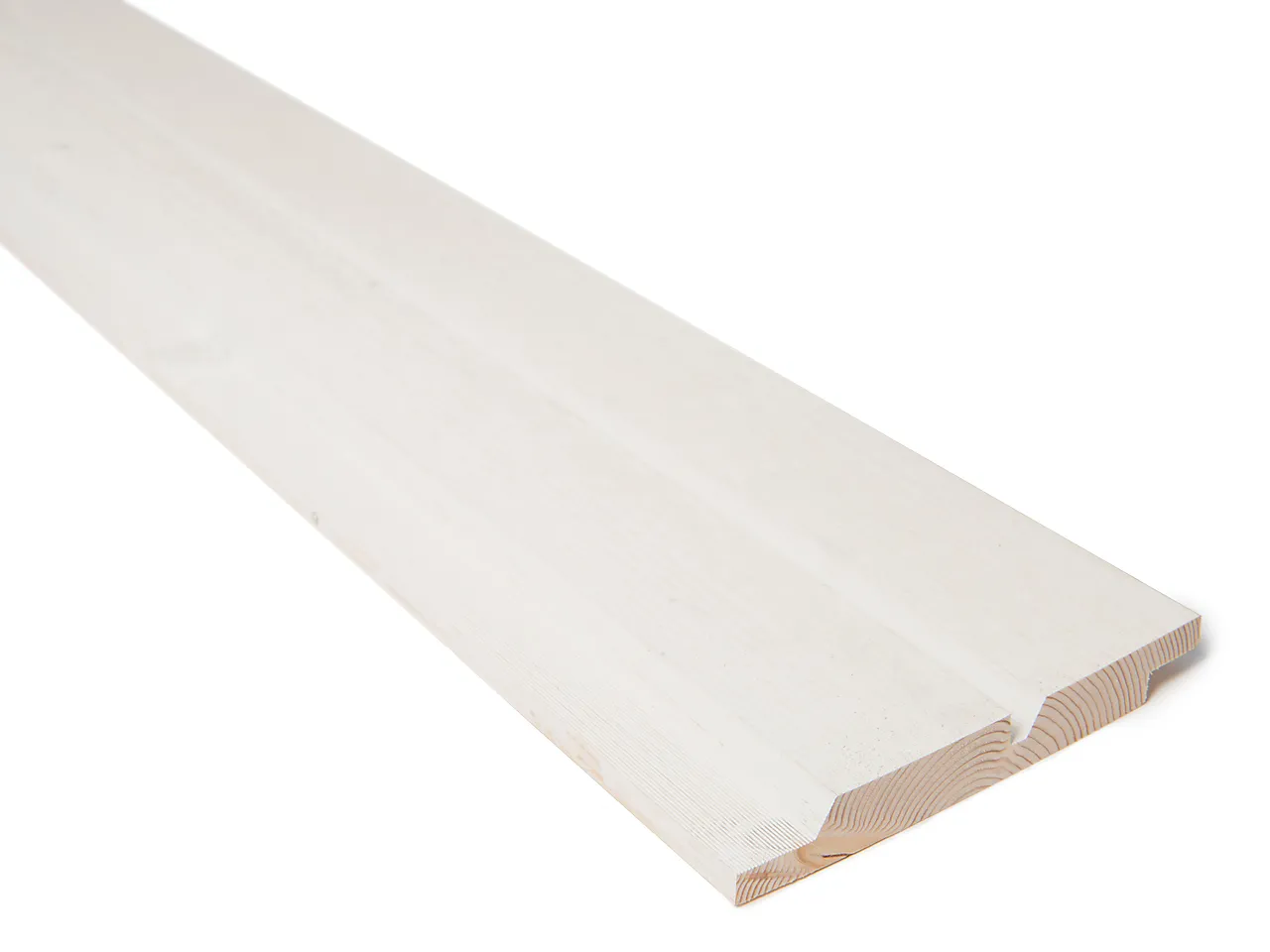 Gran 19x148 dobbelfals spor grunnet hvit