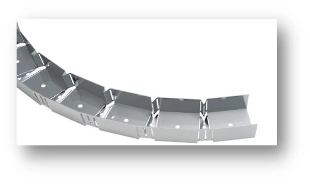 Stålprofil bøybar skinne 100/40 3000mm u-wave bøybar skinne 3000mm Stålprofil bøybar skinne 100/40 3000mm u-wave bøybar skinne 3000mm