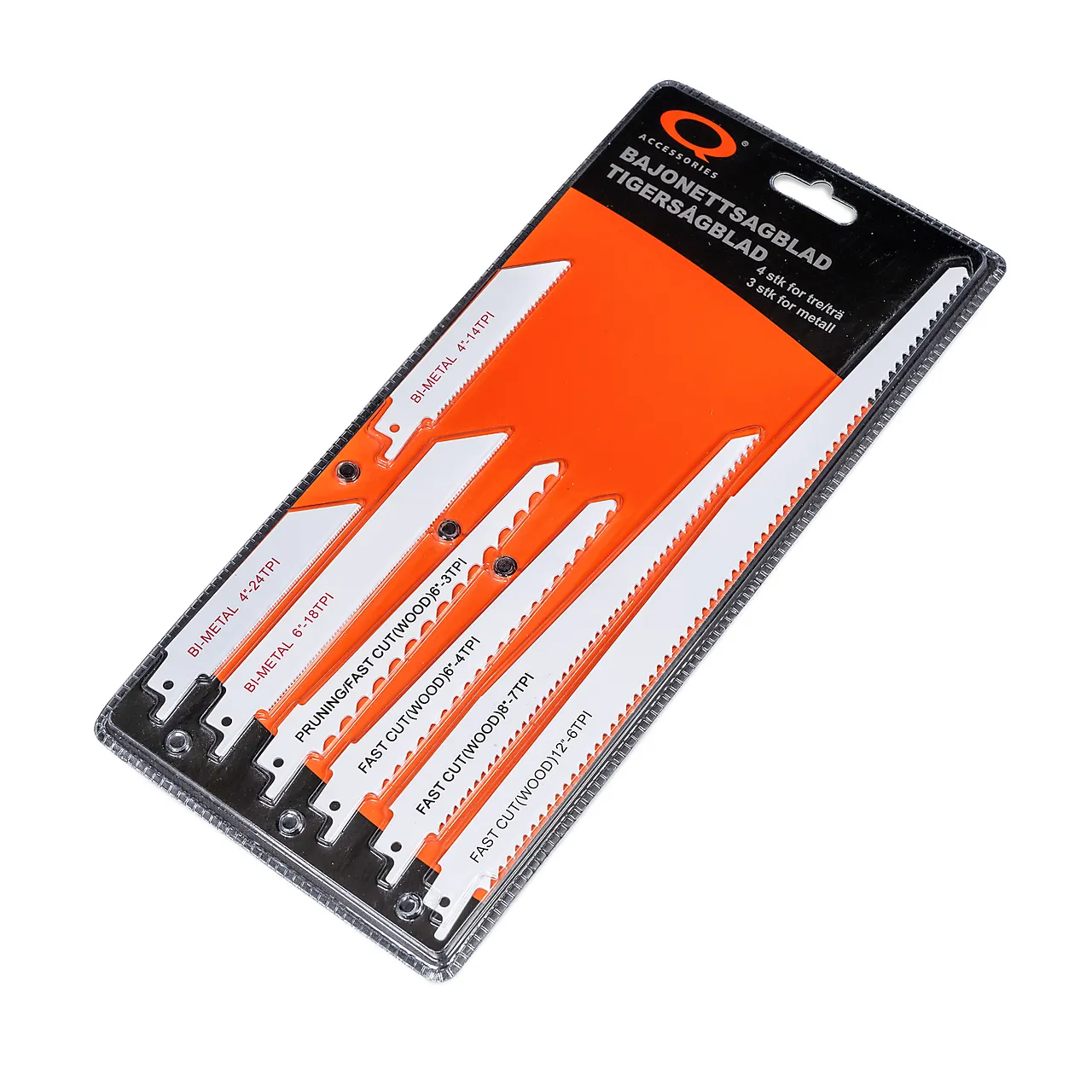 Bajonettsagblad pakke a 7 stk