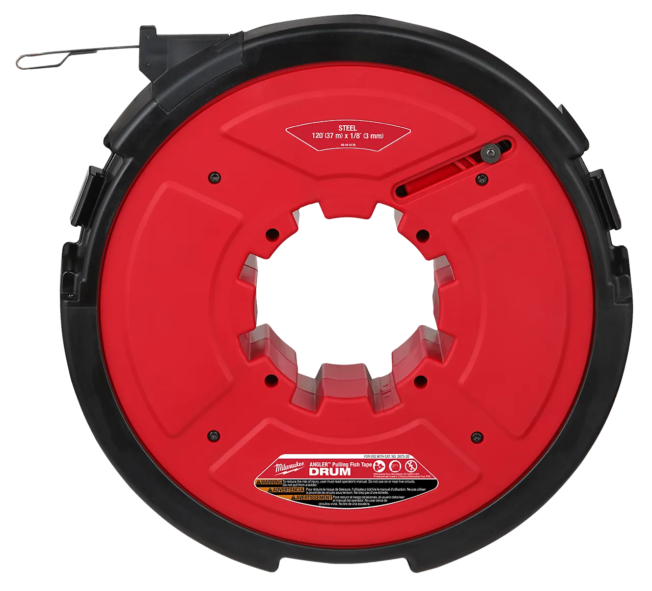 Kabeltrommel 36m x 3mm stål milwaukee