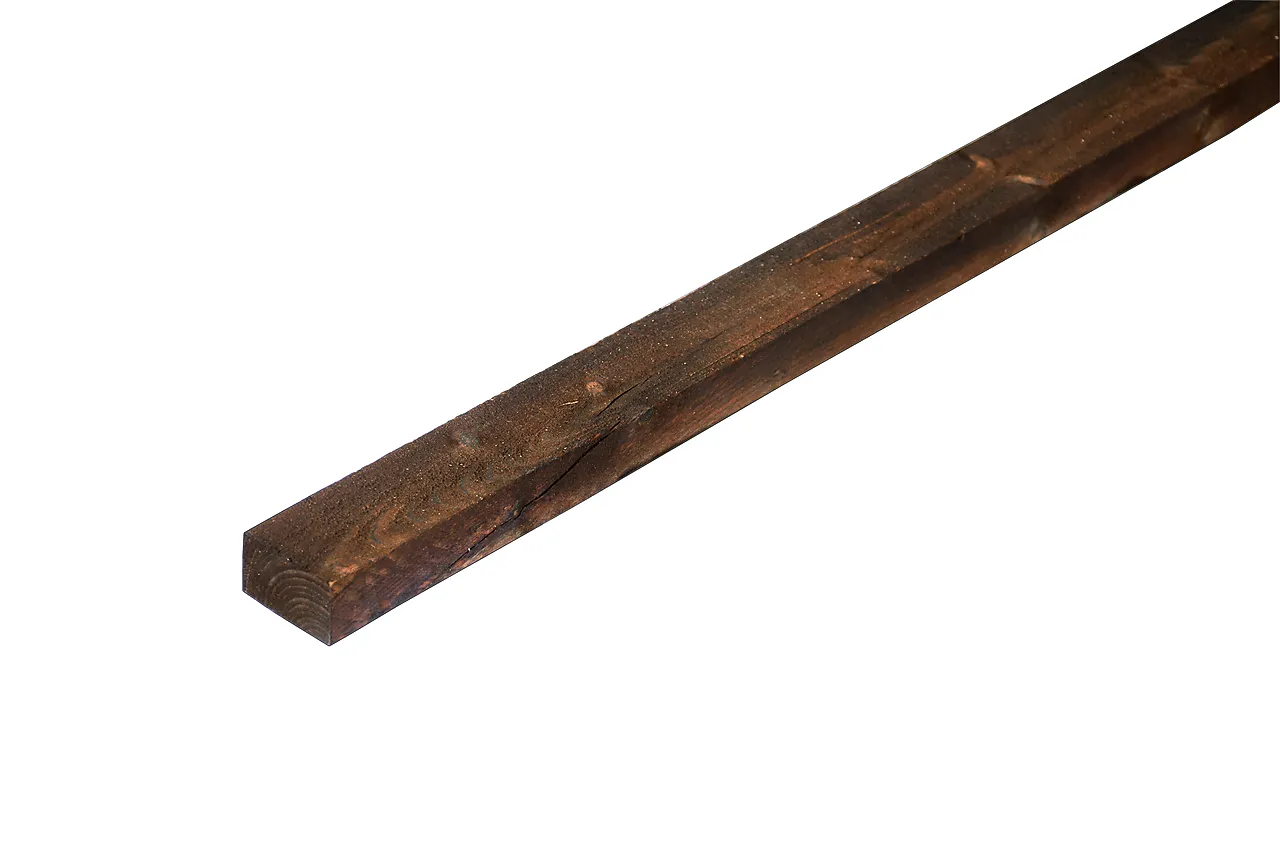 Lekt furu royalimpregnert brun 30x48 mm Lekt furu royalimpregnert brun 30x48 mm