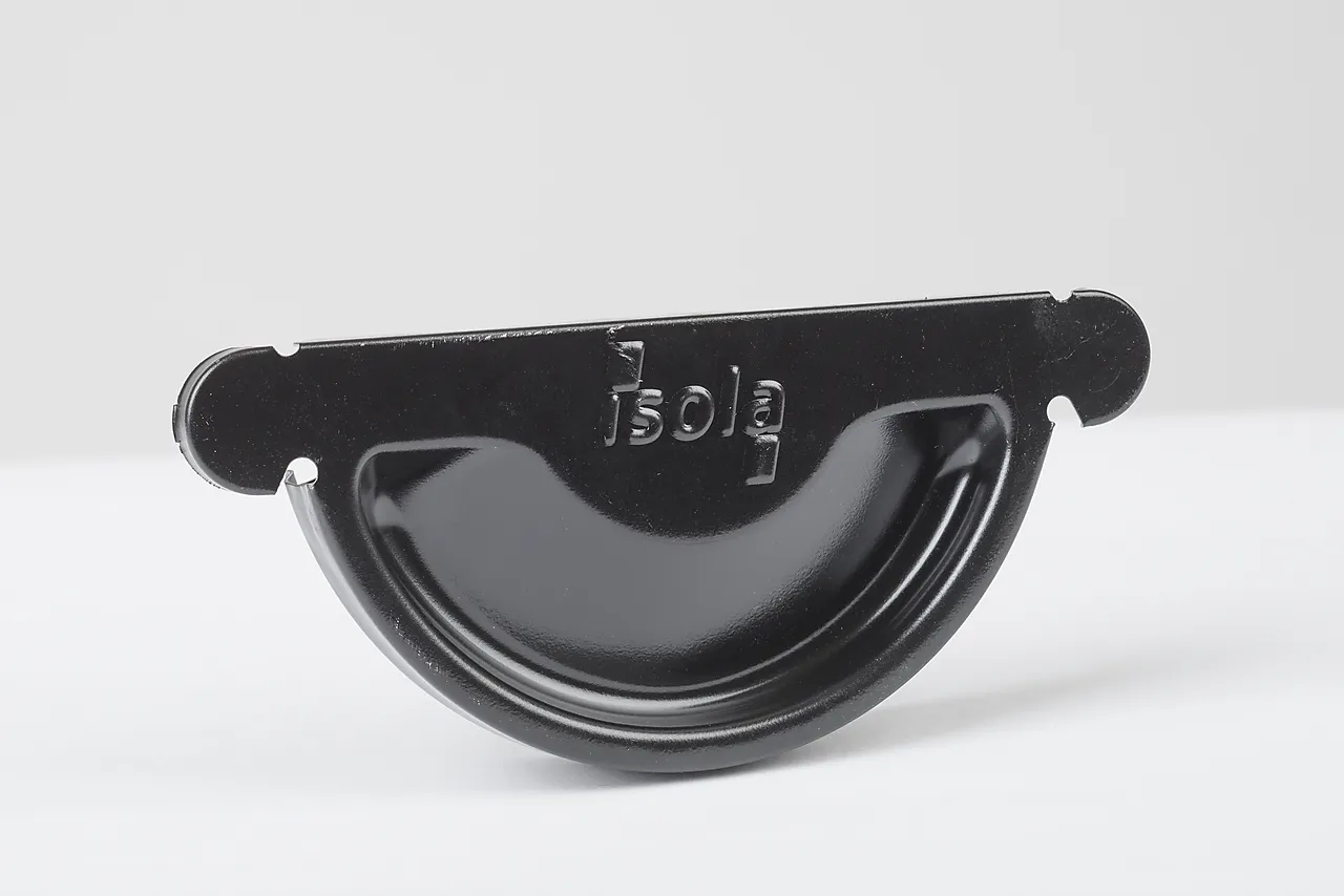 Endestykke stål 125 mm sort Endestykke stål 125 mm sort