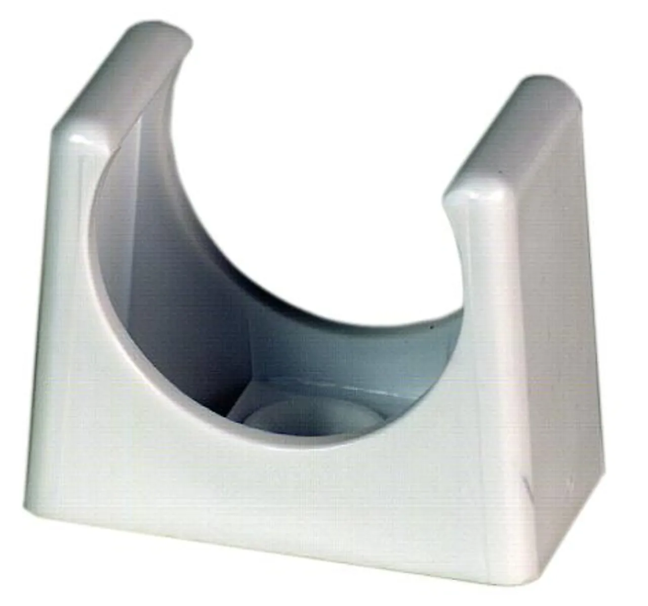 Rørklamme med låstbart overdel hvit 32 mm Rørklamme med låstbart overdel hvit 32 mm