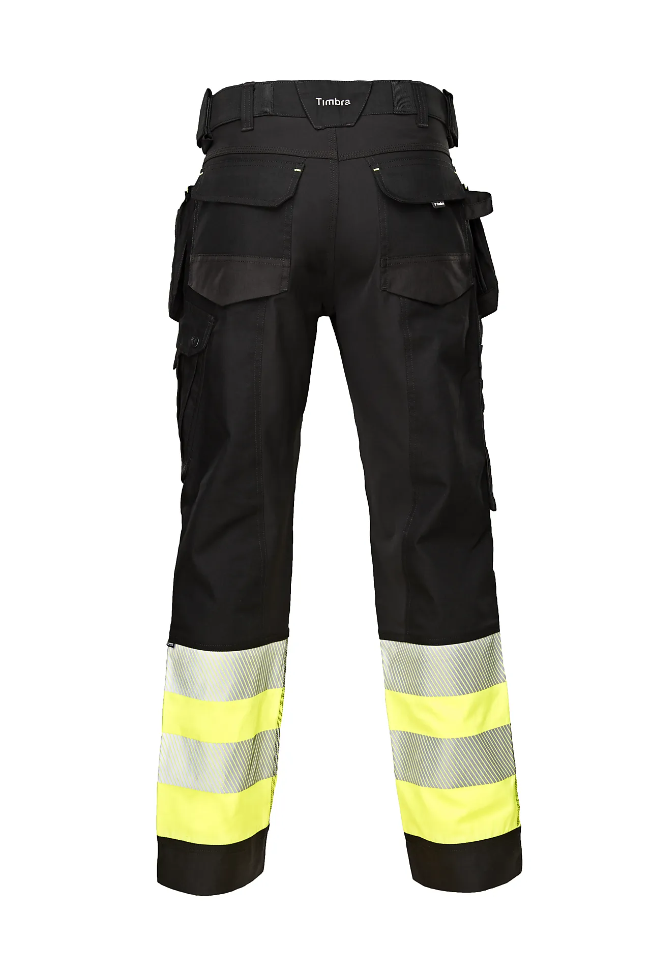 Bukse HI-VIZ Kl.1 Str 50 sort/gul null - null - 3 - Miniatyr