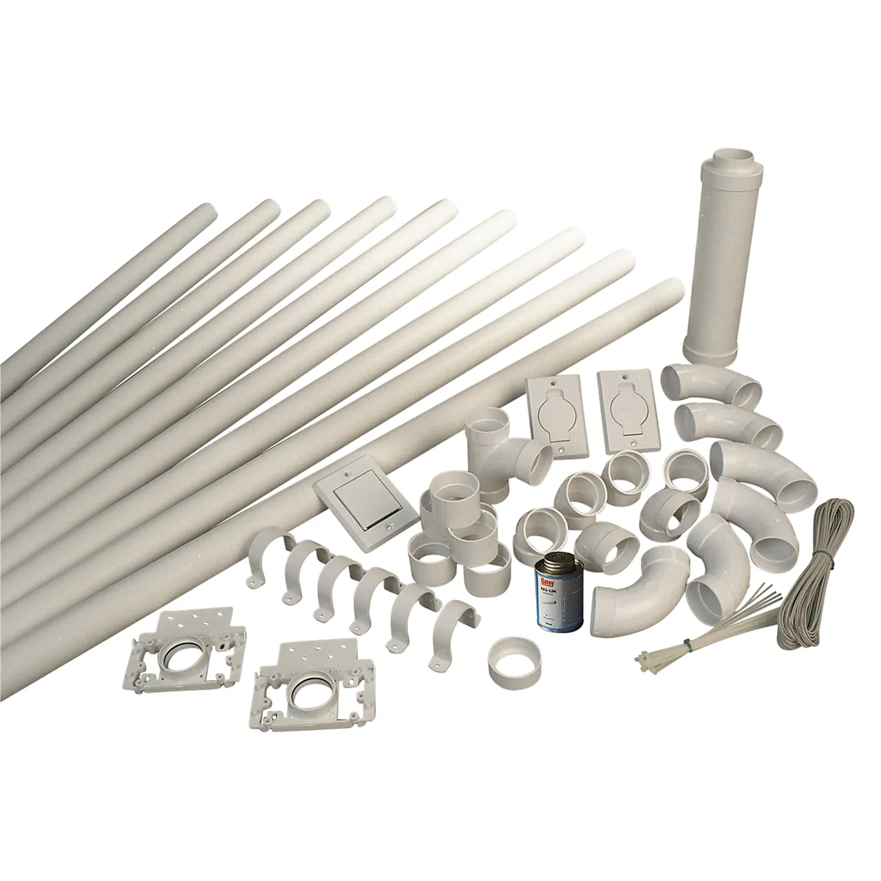 Rørpakke med 2 sugekontakter for sentralstøvsuger