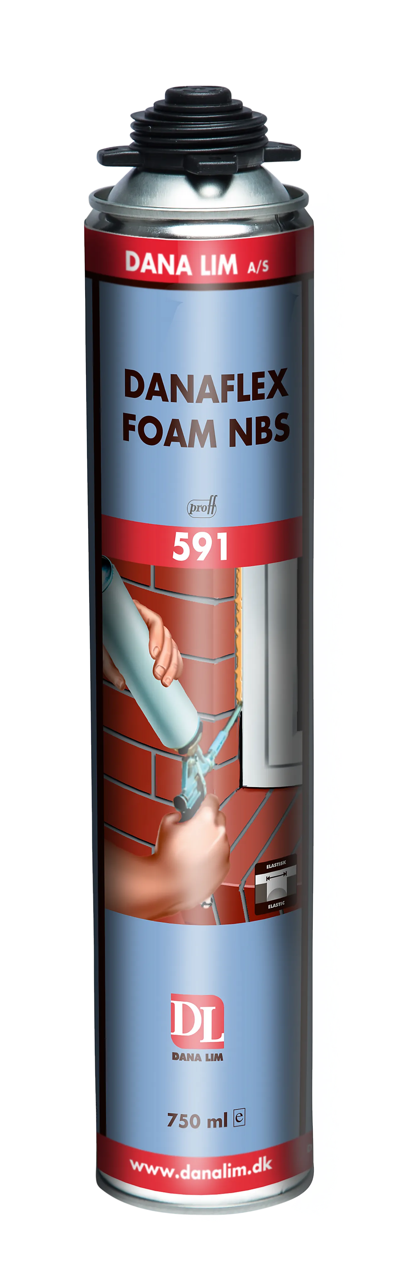 Skum danaflex nbs 591 byggskum med 25% fleks 750 ml