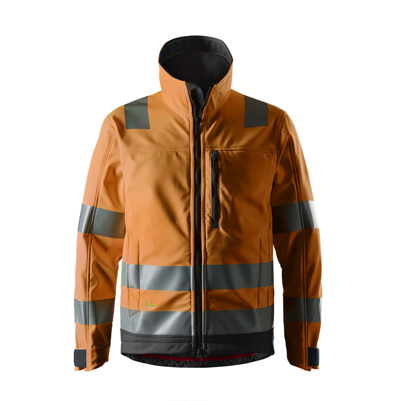 Jakke softshell highvis oransje XS
