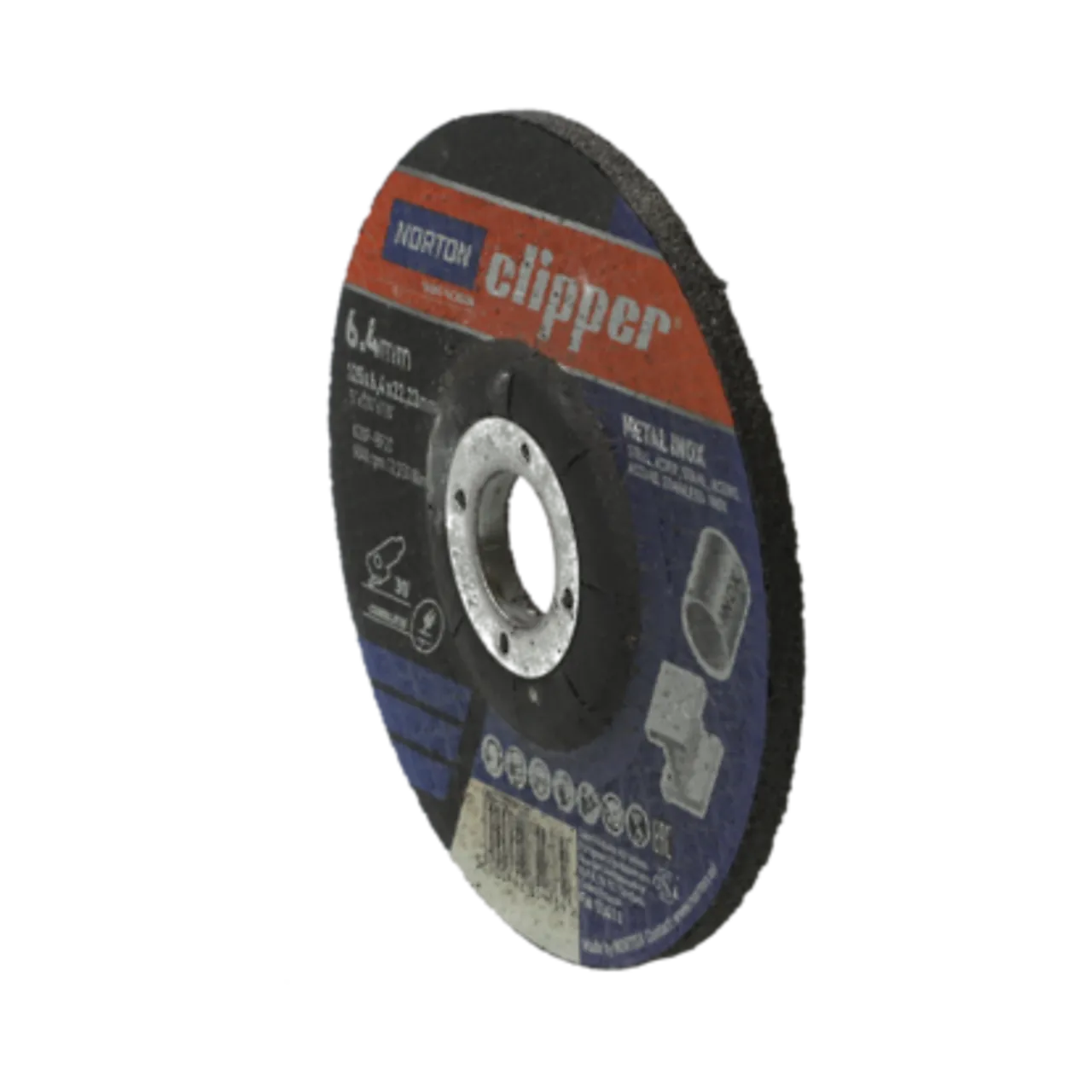 Slipeskive i stål 125x6,4x22 clipper