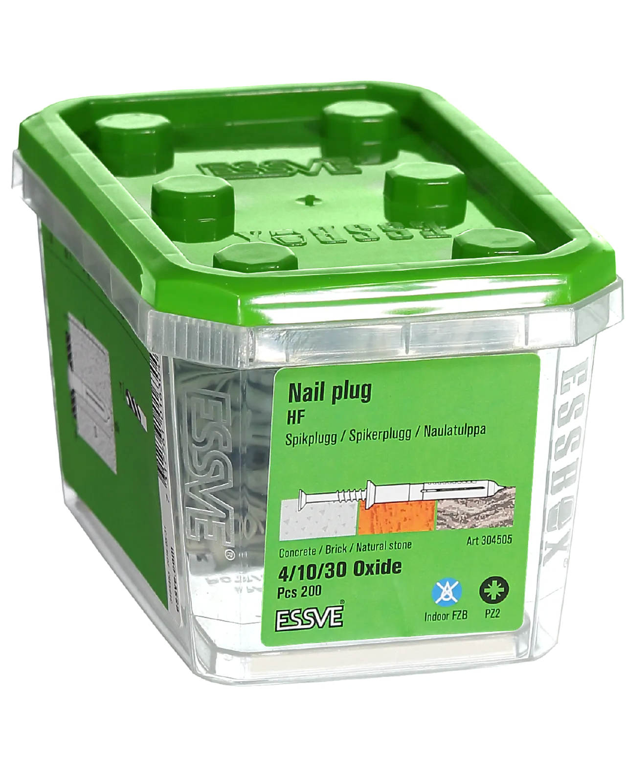 Spikerplugg oksidert 4x30 fzb -200, senkhode-krage blankforsinket null - null - 2 - Miniatyr