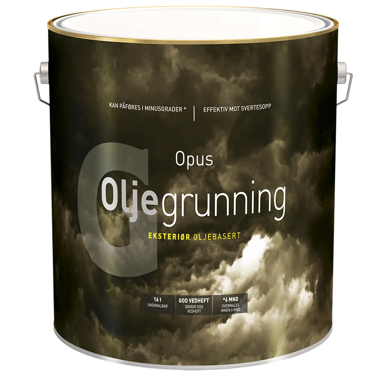 Oljegrunning eksteriør hvit 9 liter Oljegrunning eksteriør hvit 9 liter