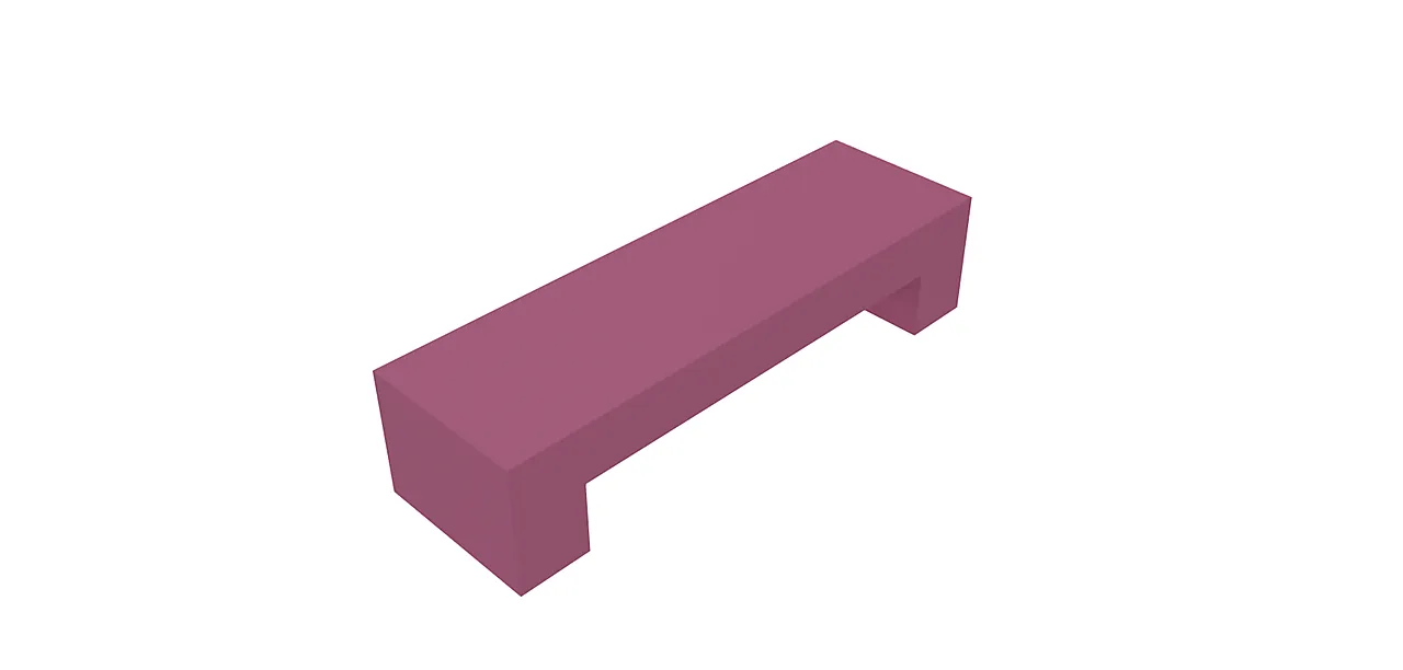 Såleblokk 400 tilpasningskloss hd 60x198x45mm null - null - 2 - Miniatyr