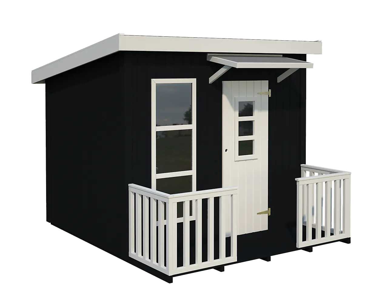 Lekehus Linda 3,2 m² med terrasse 1,4 m² Lekehus Linda 3,2 m² med terrasse 1,4 m²