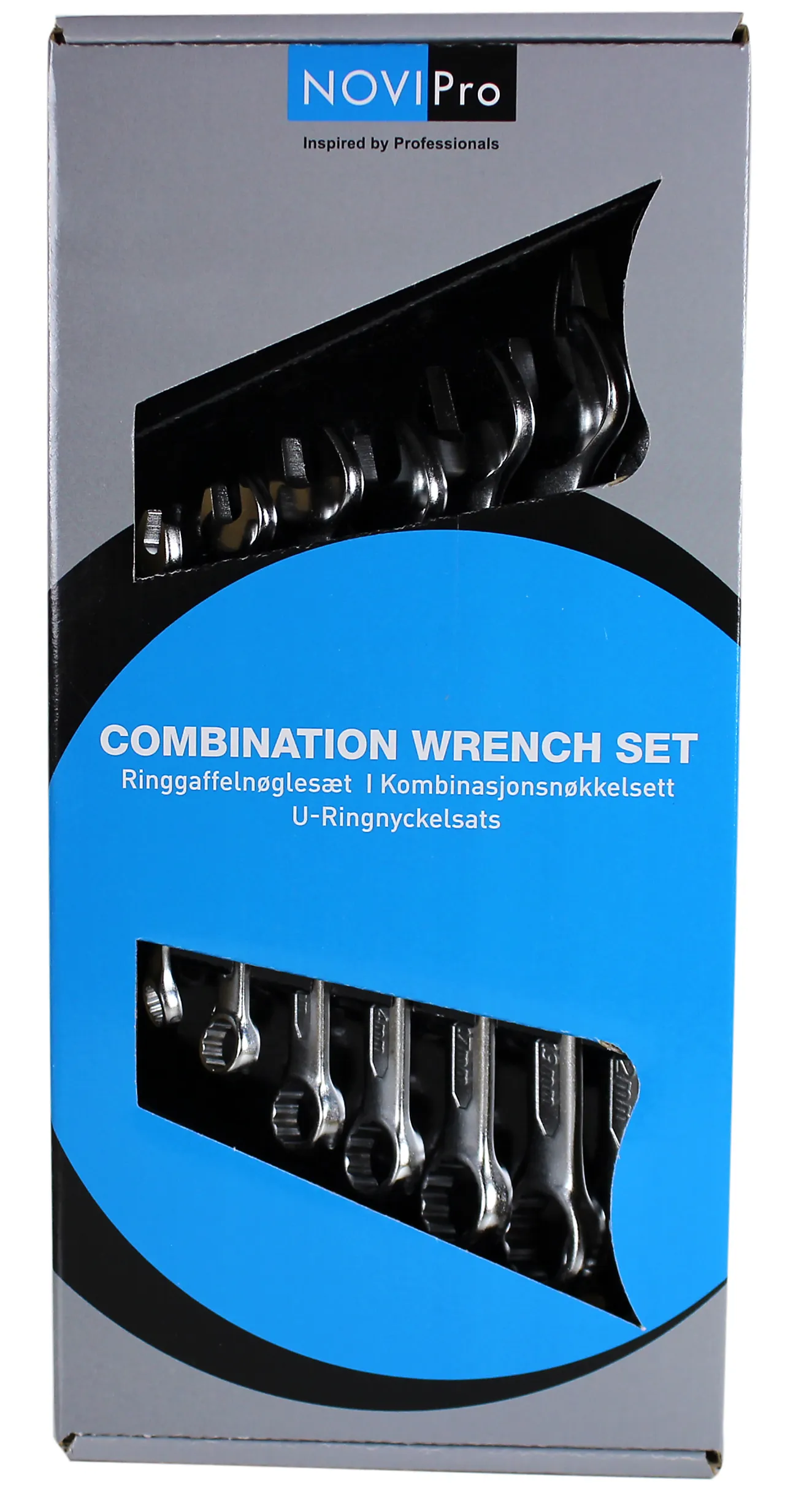 NOVIPro Fastnøkkelsett 8-22 mm 7 deler