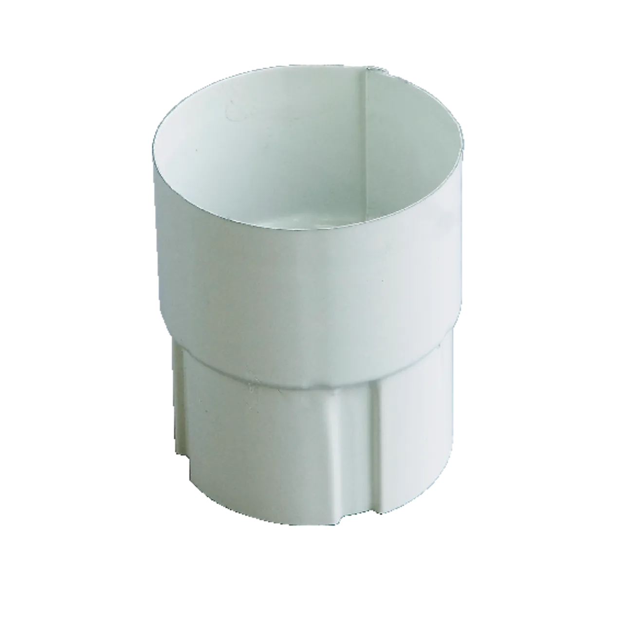 Rørskjøt stål hvit 75mm isola takrenne