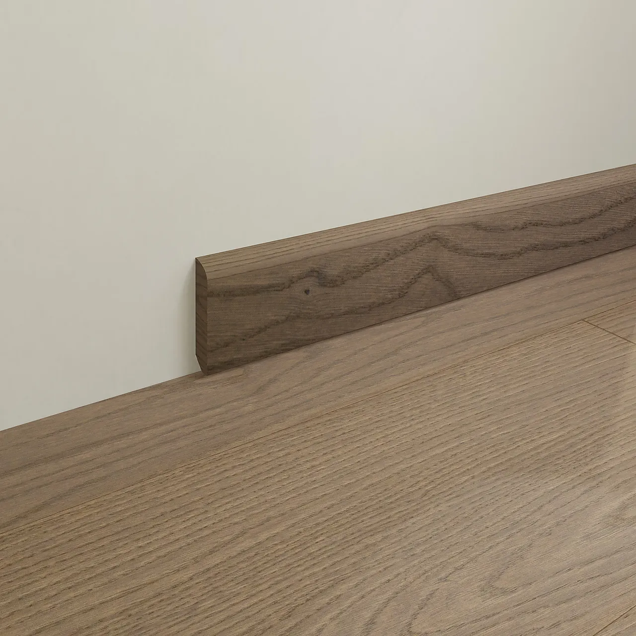 Fotlist eik mattlakkert finér 14x60x2250 mm varmgrå null - null - 2 - Miniatyr
