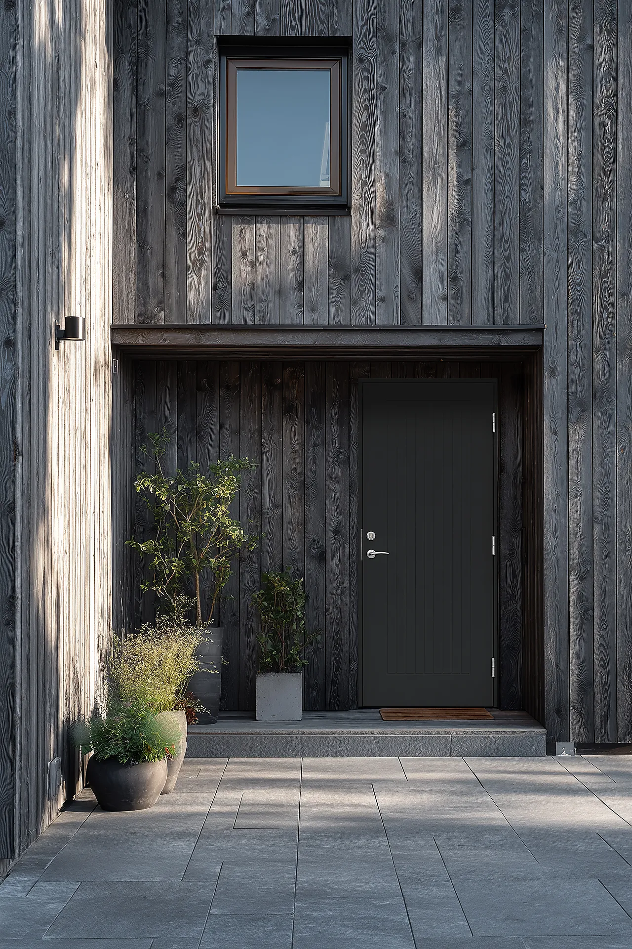Ytterdør Saga 100x210 cm sort høyre null - 100x210 cm - 2 - Miniatyr
