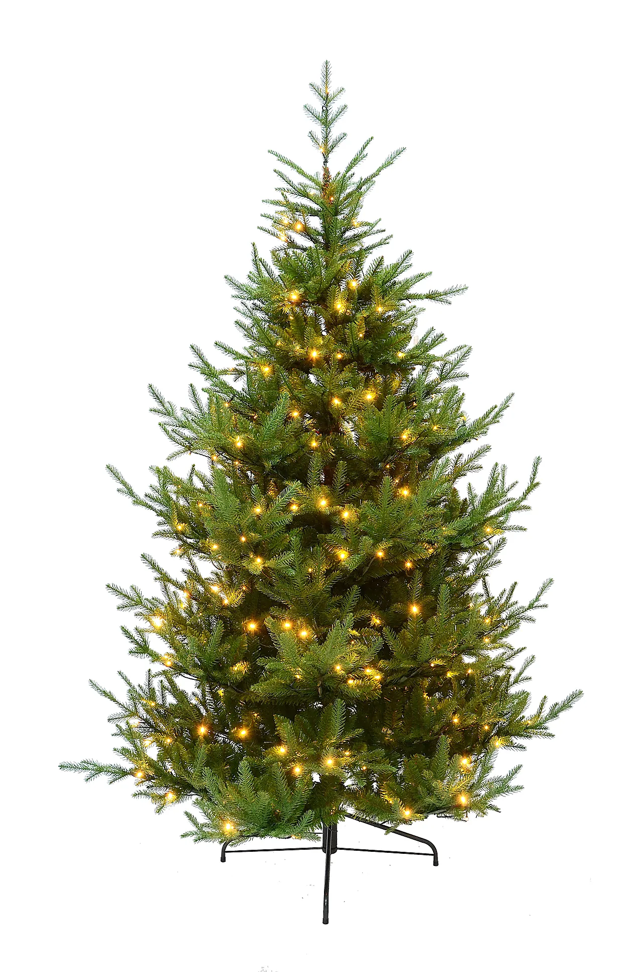 Edelgran natur 180 cm med 200 ledlys