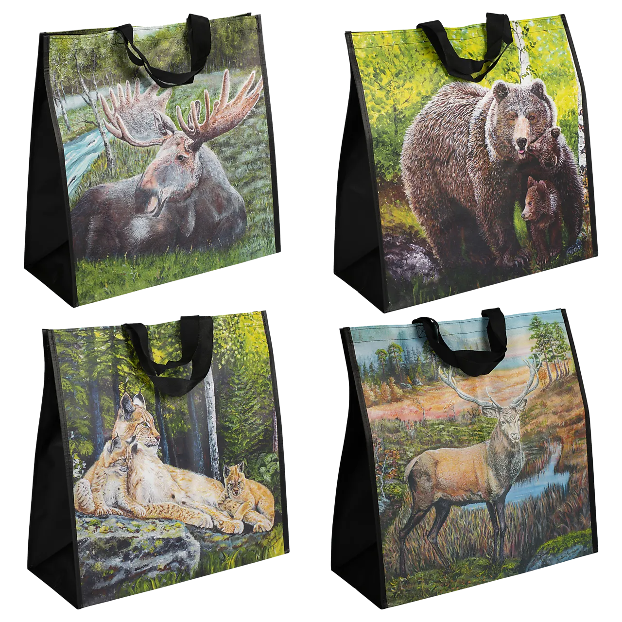 Vedsekk dyremotiv 45 liter Vedsekk dyremotiv 45 liter