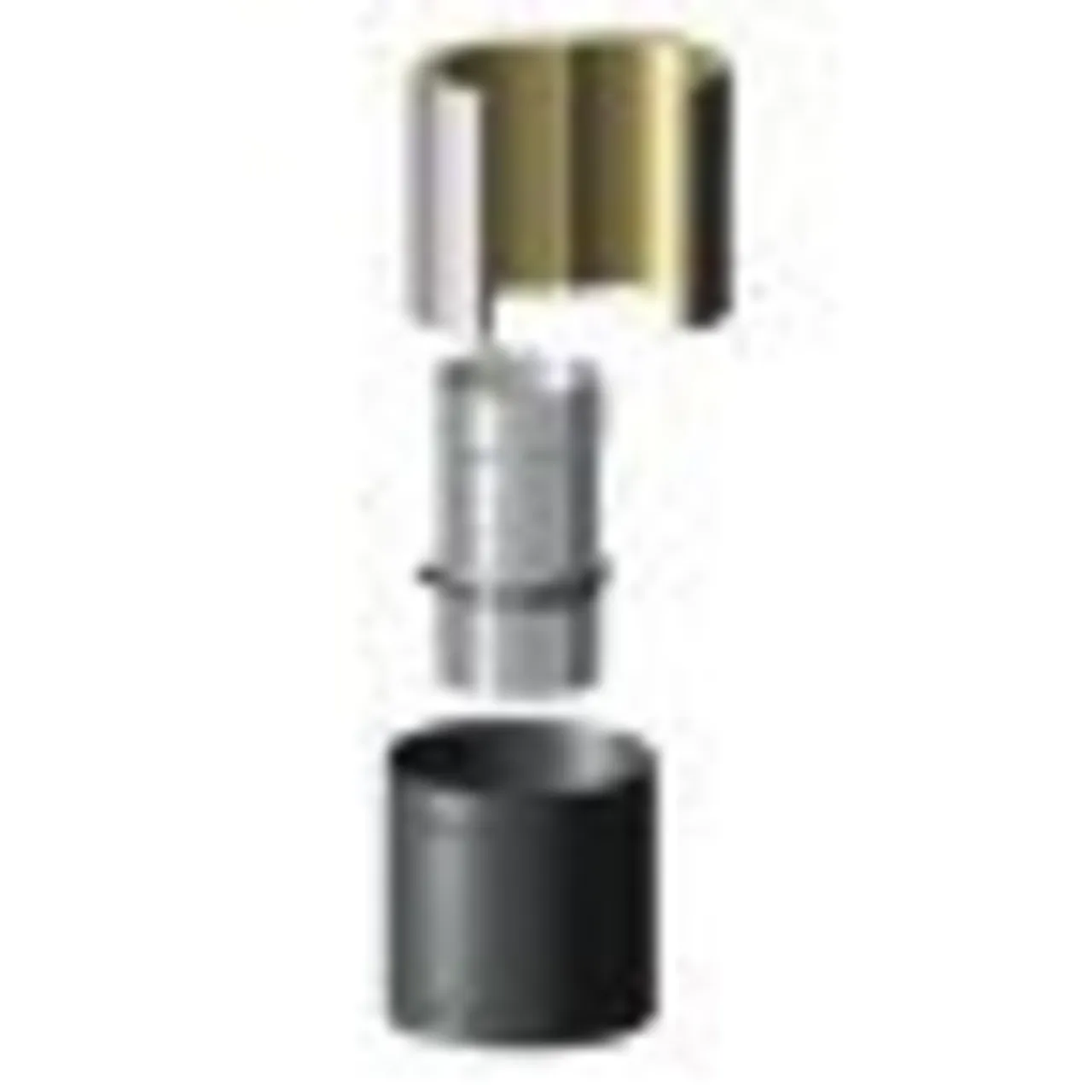 Rørsett justerbart sort ø150 pmv enkelisolert ventilert Rørsett justerbart sort ø150 pmv enkelisolert ventilert