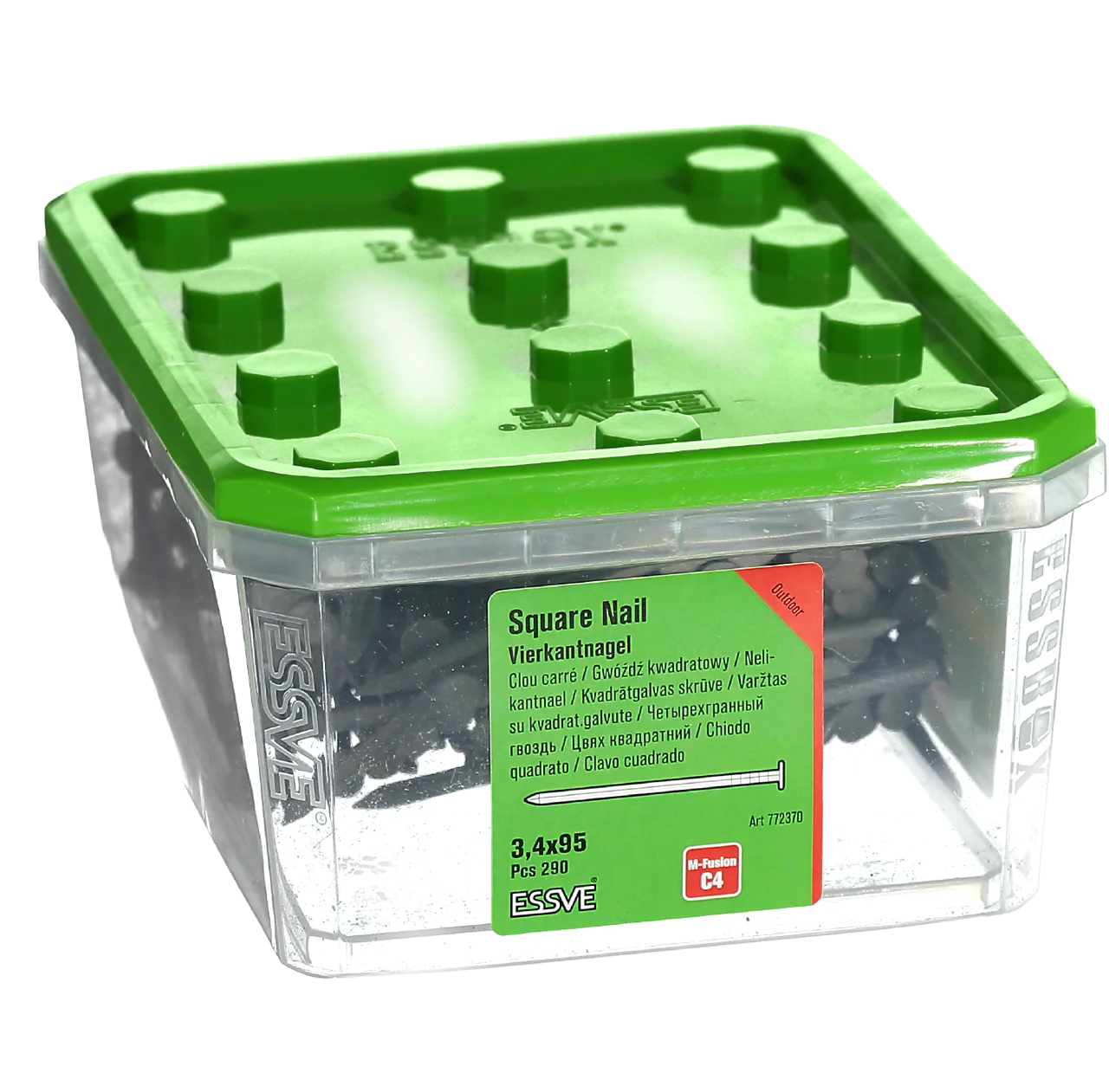 Firkantspiker 3,4x95 m-fusiona-290