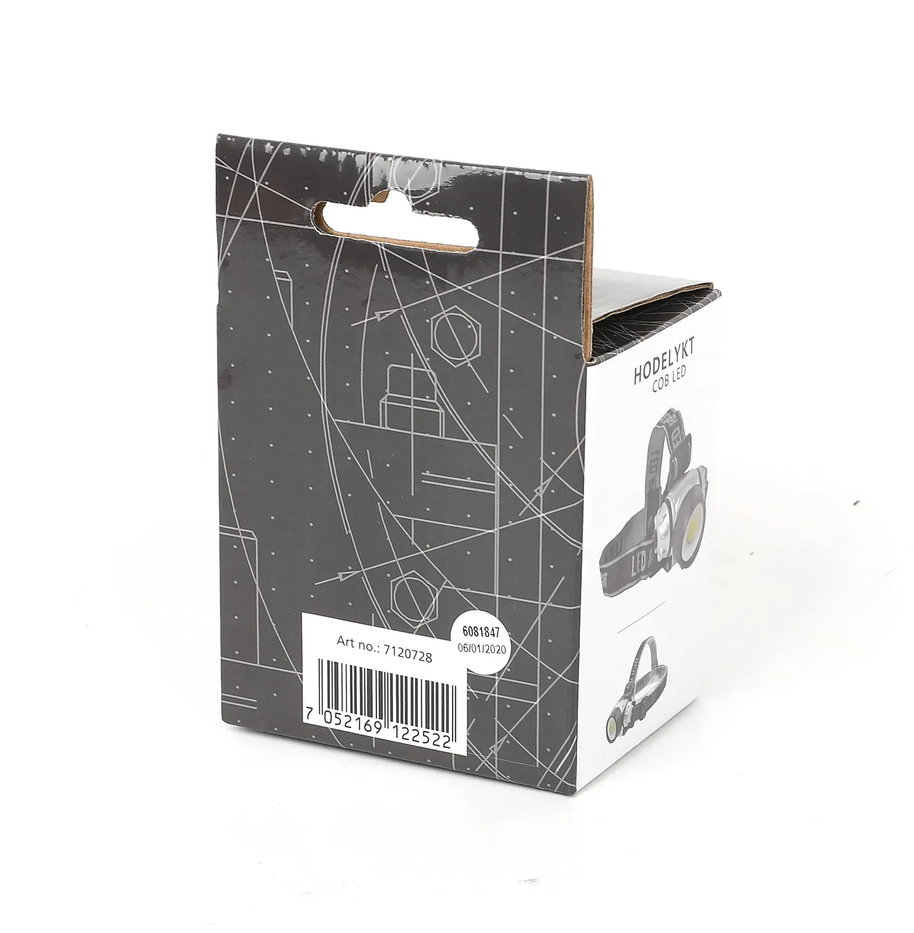 Hodelykt med 8 led dioder null - null - 3 - Miniatyr