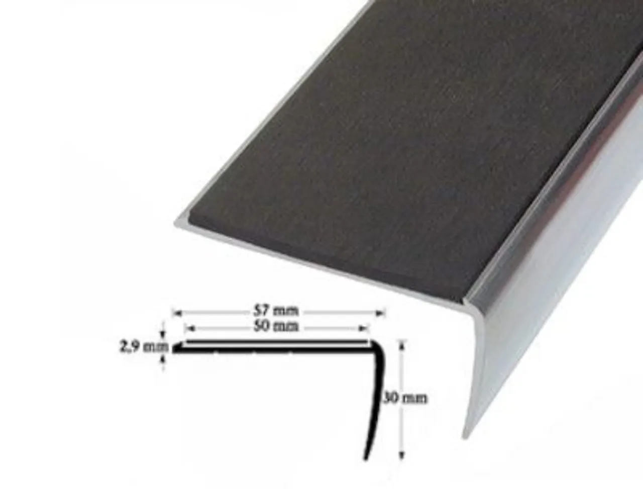 Trappenese uten ilegg alu forboret 3 meter Trappenese uten ilegg alu forboret 3 meter