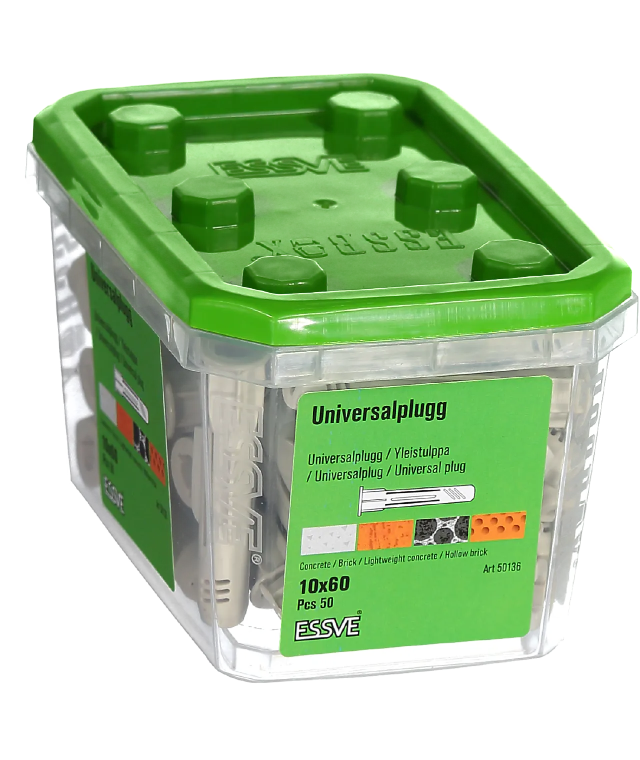 Universalplugg 10x60 a-50polyethylen