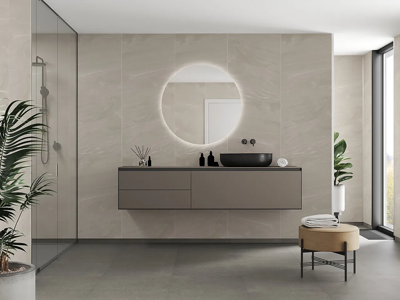 Badersomspanel 4008m10 beige stone 60x240cm 10x620x2400