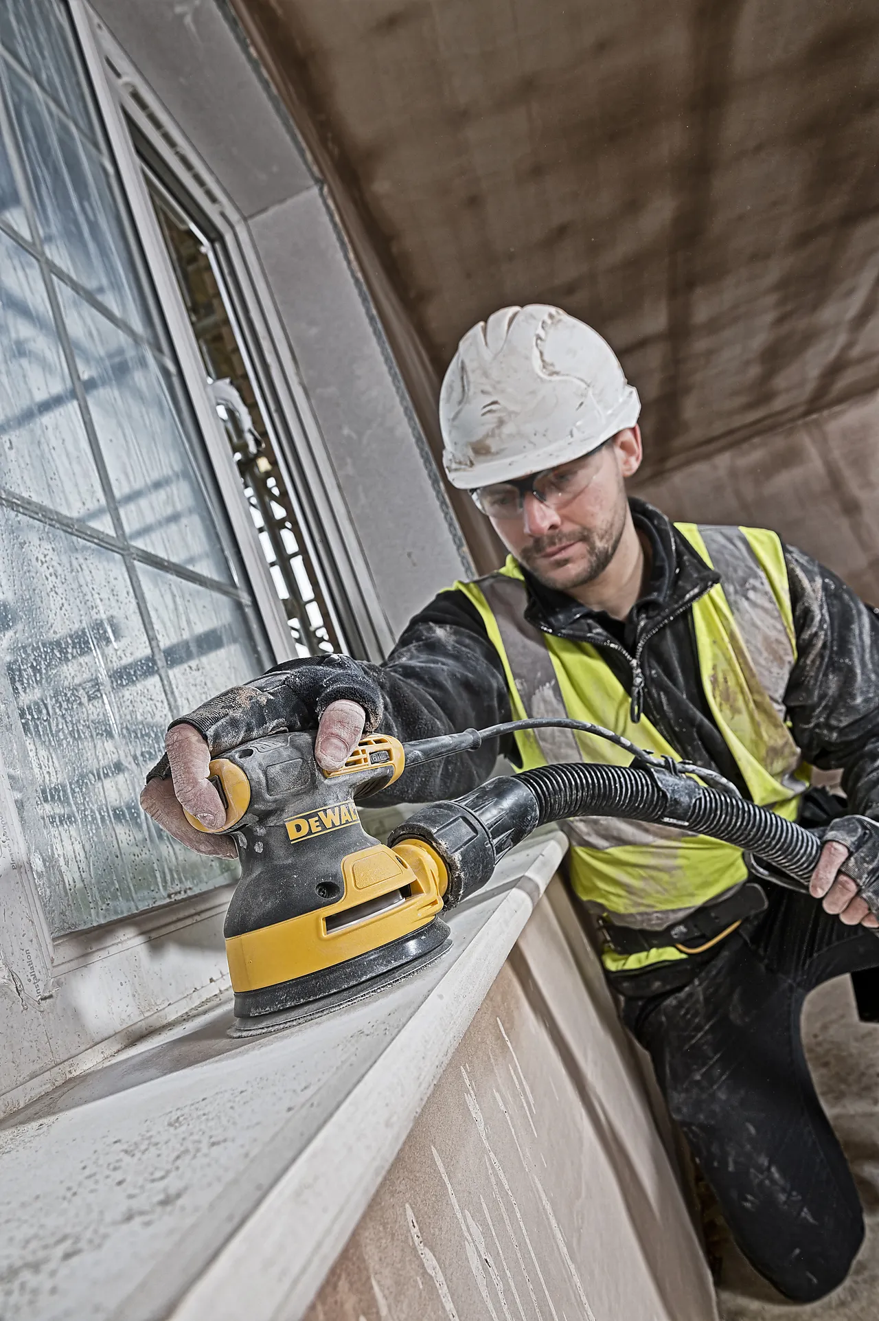 DEWALT eksenterpapir DT3107, 125mm/240K, 8H, 10 i pakke