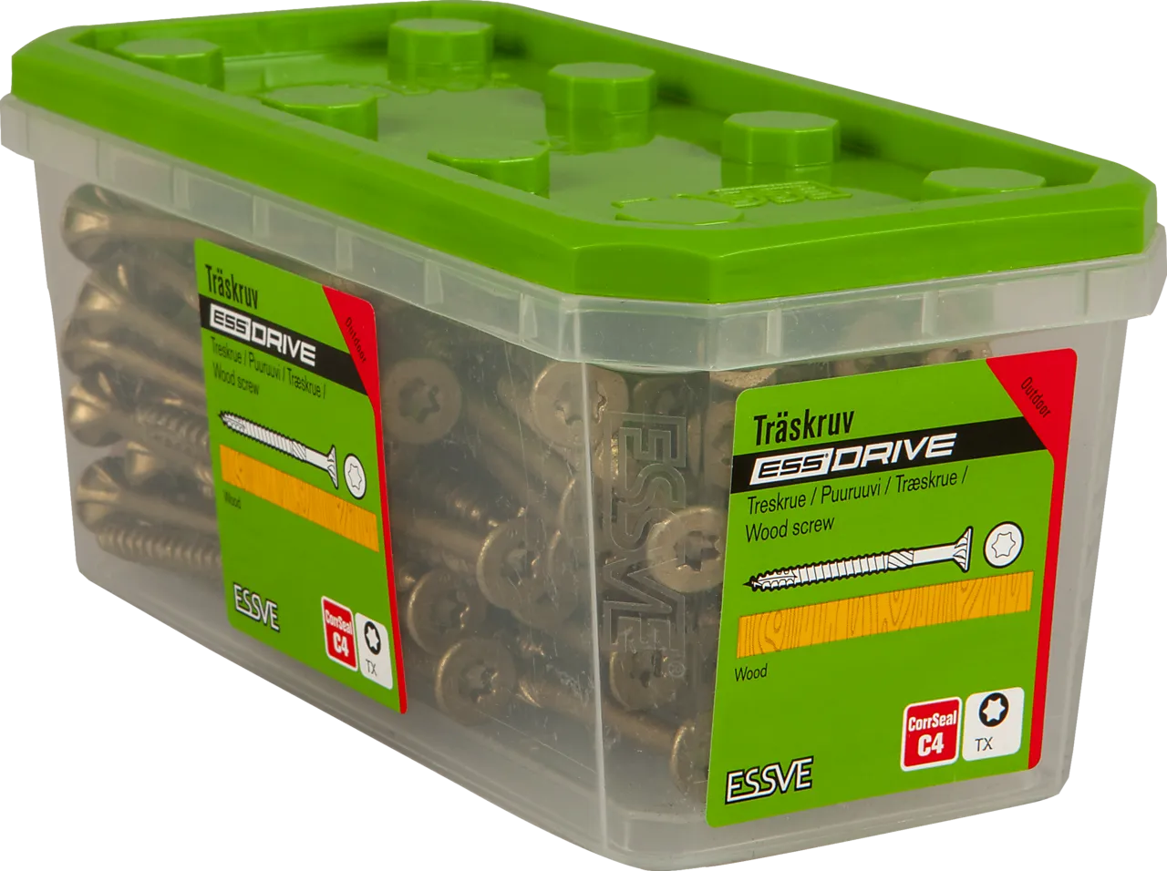 Treskrue essdrive 6x110 senkhode corrseal 100 stk null - null - 2 - Miniatyr