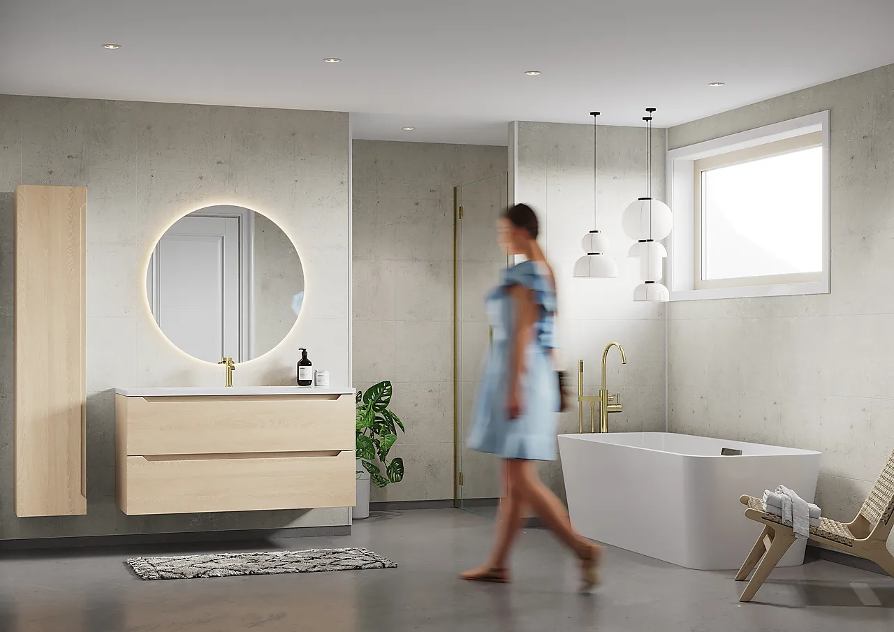 Baderomsplate 8054-M6040 lentini li 11x620x2400 mm