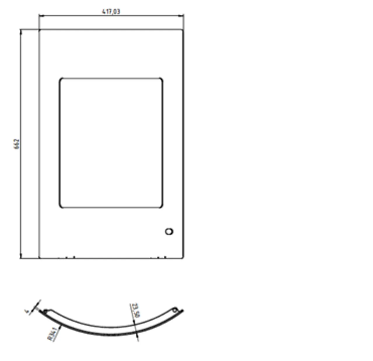 Dør for brennkammer null - null - 2 - Miniatyr