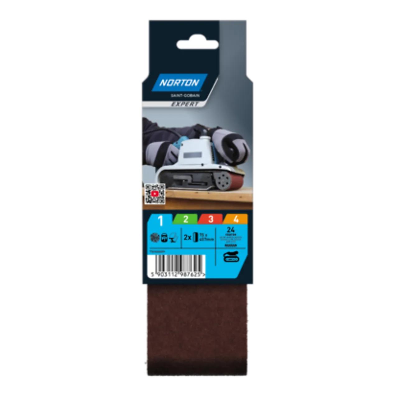 Slipebånd R230 75x457 mm 24-pakning Slipebånd R230 75x457 mm 24-pakning