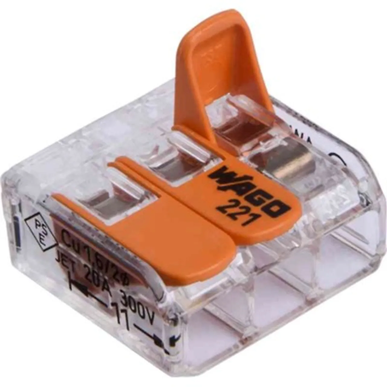 Koblingsklemme wago 3x0.08-2.5 mm