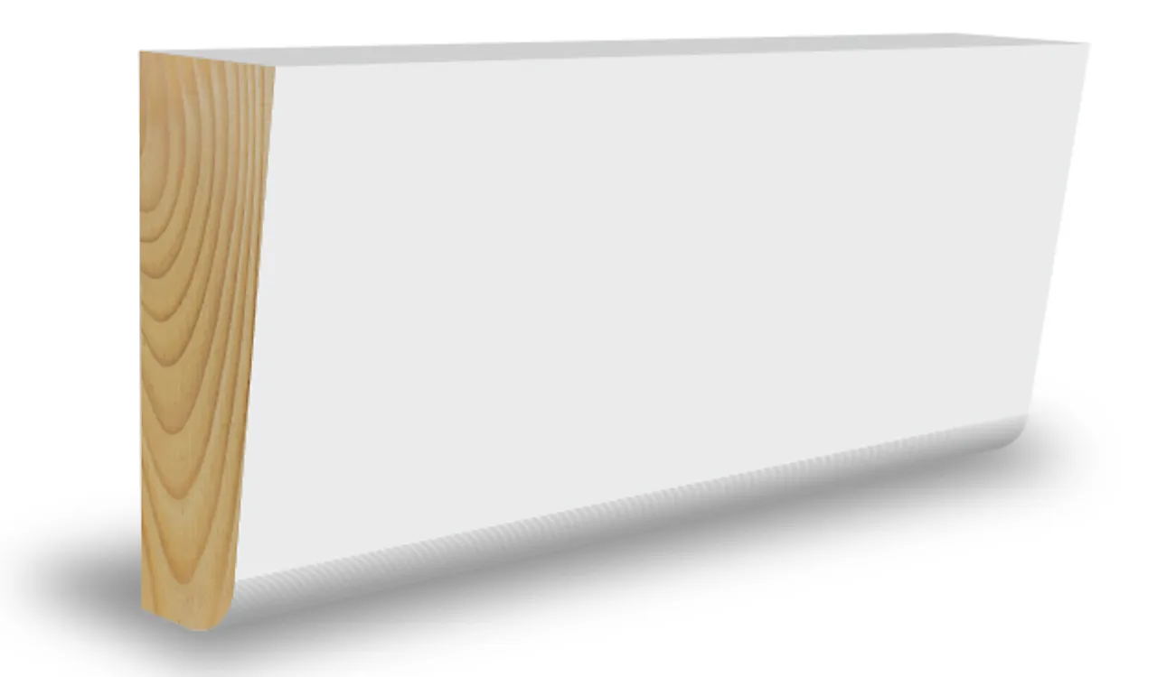 Taklist furu rund hvit bomull S0502Y-Y 15X34X4400 mm Taklist furu rund hvit bomull S0502Y-Y 15X34X4400 mm