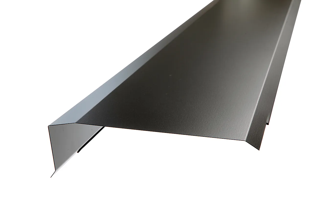 Pulttaksbeslag stål 8-20grader PL01 Svart 2 meter