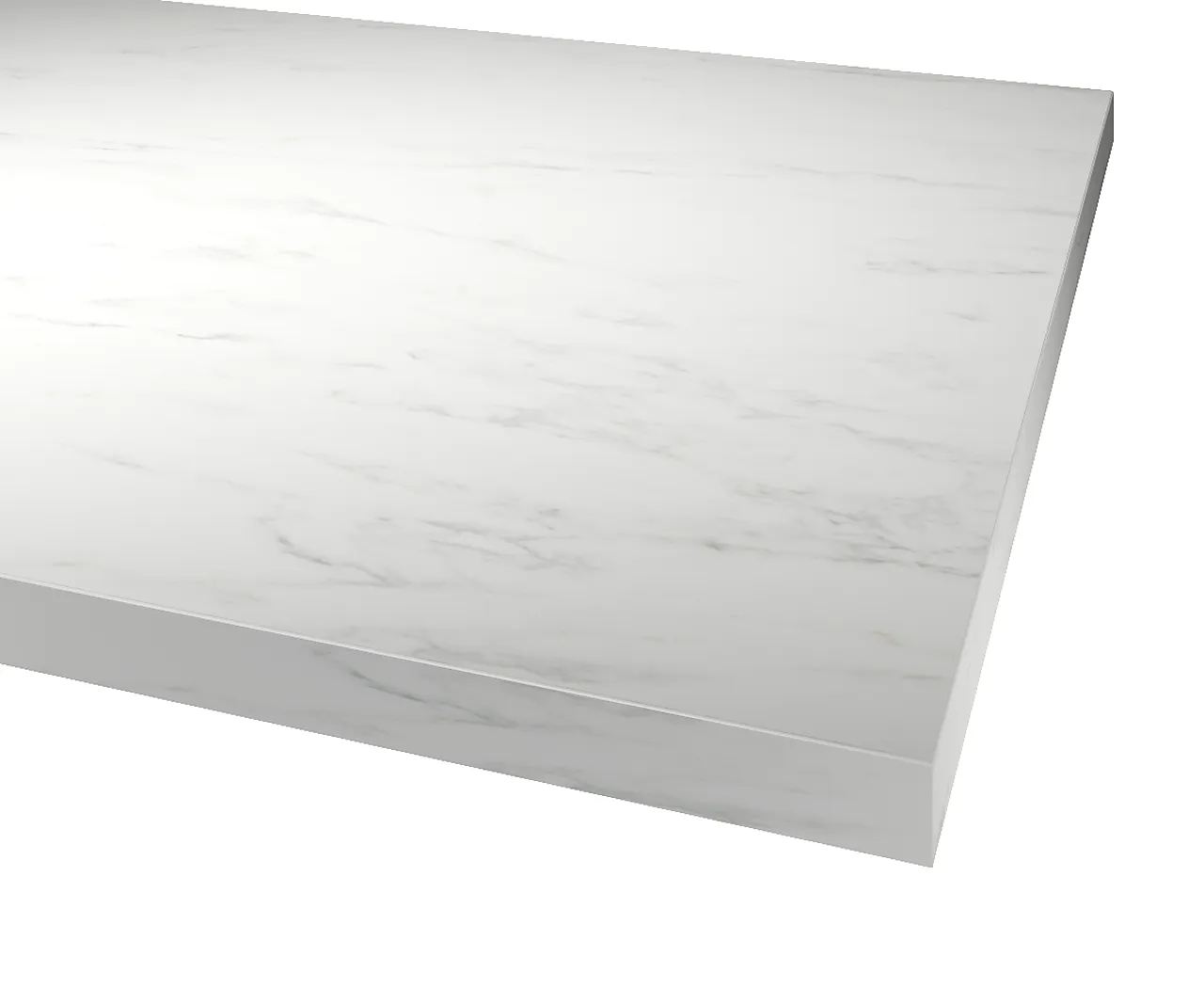 Benkeplate ABS 29x3020x610 mm marble white