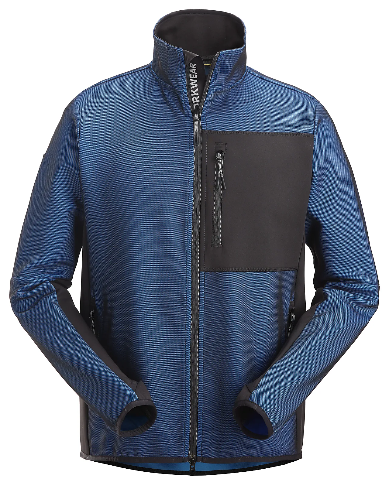 Mellomlagsjakke 8045 kblå/sort i resirkulert polyester Mellomlagsjakke 8045 kblå/sort i resirkulert polyester